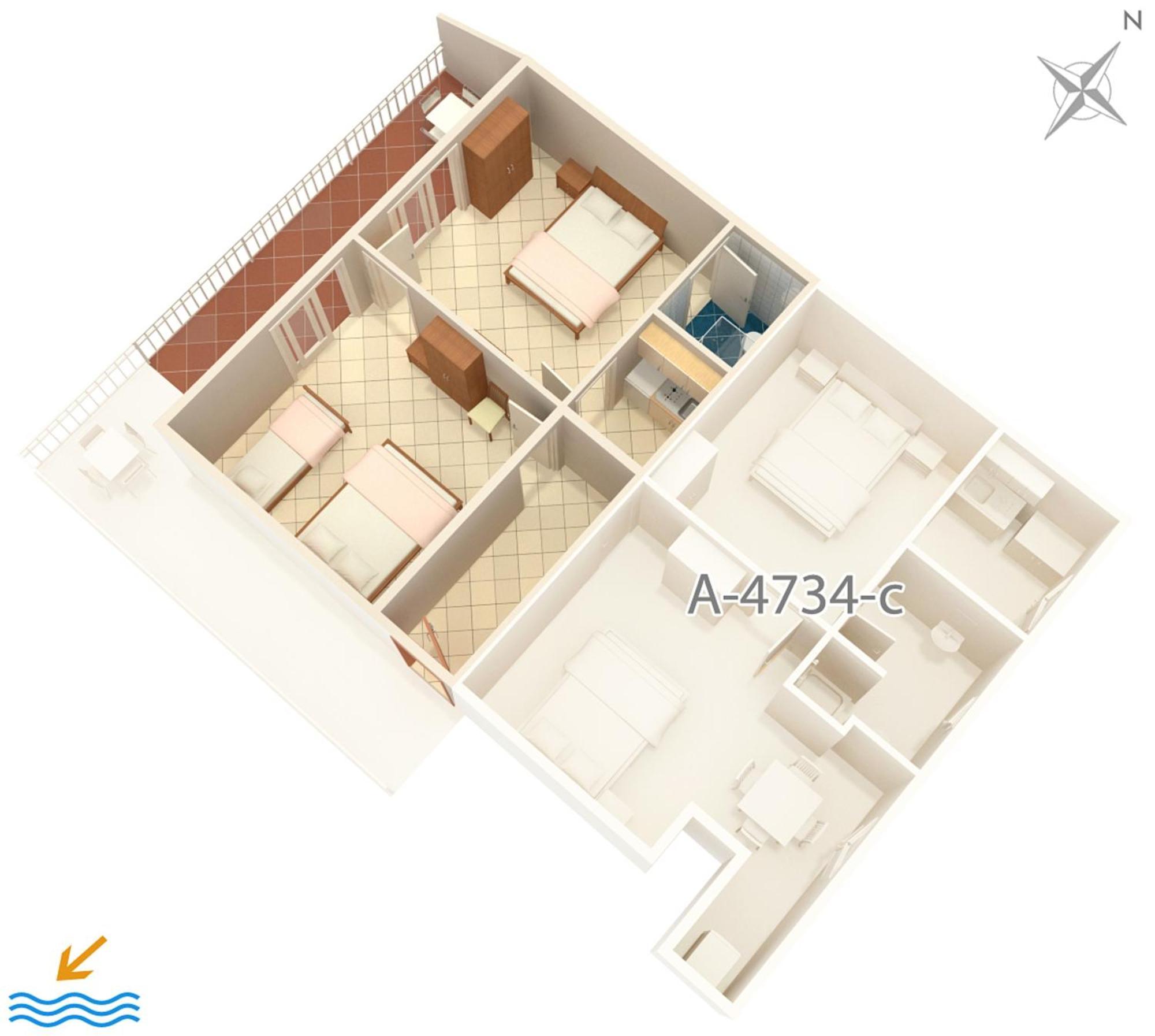 Apartments By The Sea Podaca, Makarska - 4734 Luaran gambar